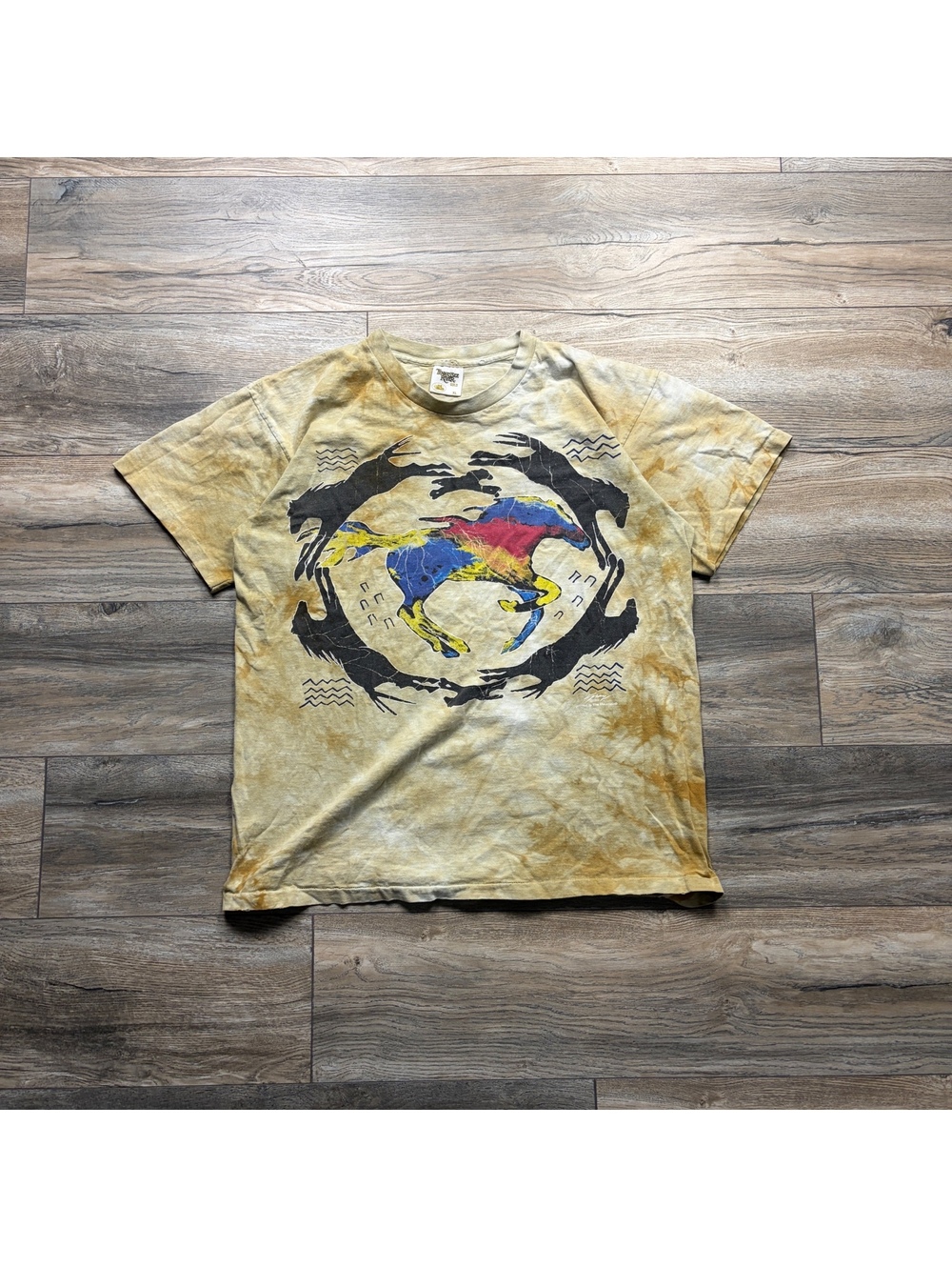 Vintage 1996 Tennessee River Tie-Dye Graphic T-Shirt XL